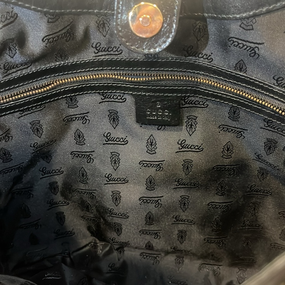 Authentic Gucci Python, Babouska Hobo Fringe Studded Bag - Picture 4 of 5
